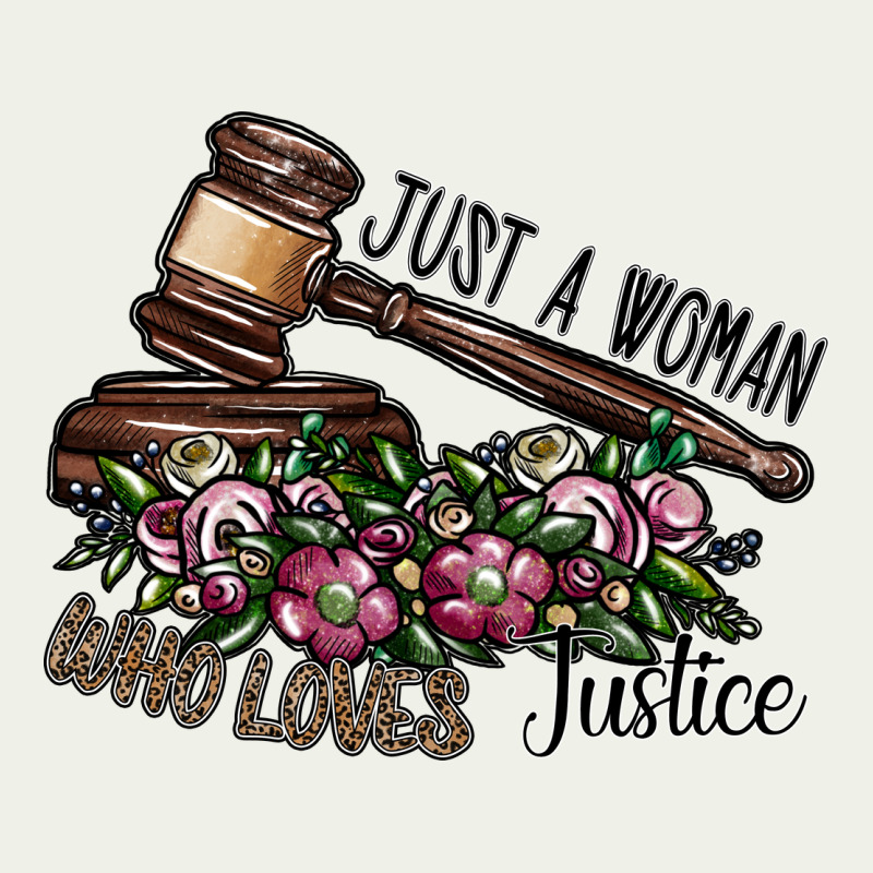 Just A Woman Who Loves Justice Urban Heavy Tee by SublimationCraftShop | Teevron