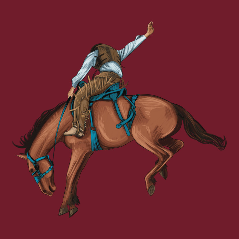 Bucking Bronco Cowboy Rodeo Zipper Hoodie by Artiststas | Teevron