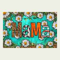 Western Daisy Mama Skinny Metal Can Holder Urban Heavy Tee | Teevron
