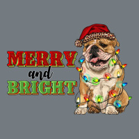 Merry And Bright English Bulldog Heavyweight Sweatshirt | Teevron