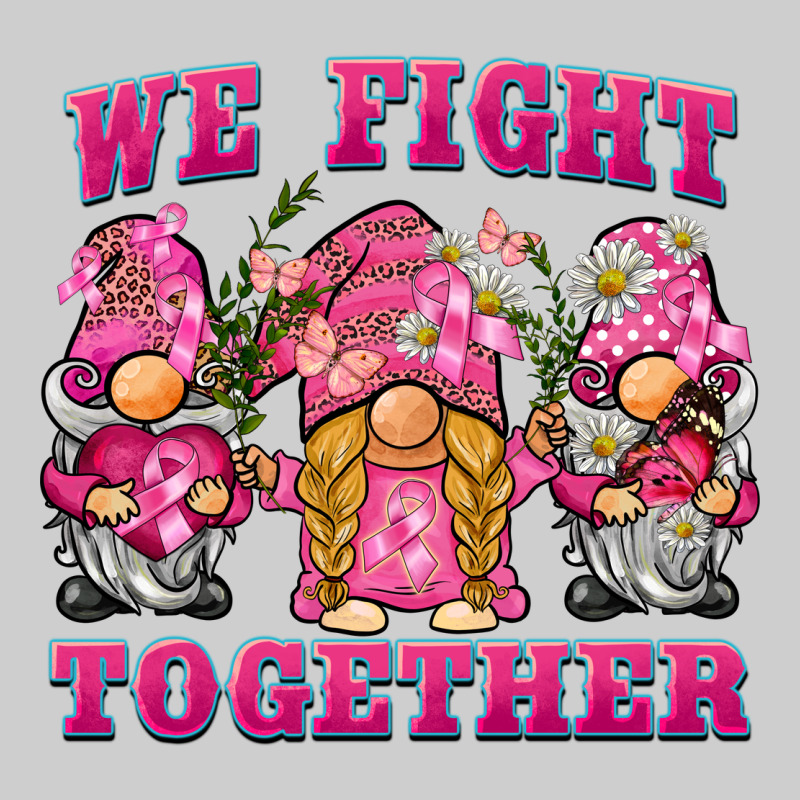We Fight Together Breast Cancer Gnome Premium Tee by BarkalooDesign | Teevron