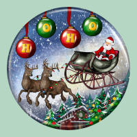 Santa Claus With Deer Christmas Ornament Classic Tee | Teevron