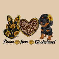 Peace Love Dachshund Heavyweight Sweatshirt | Teevron