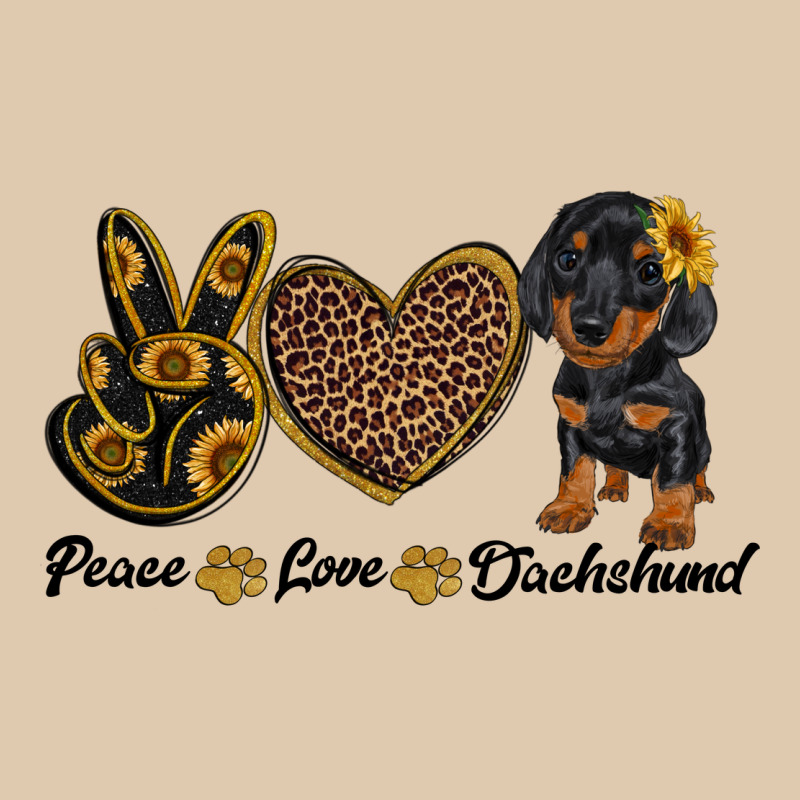 Peace Love Dachshund Heavyweight Sweatshirt by RanaPortraitStore | Teevron