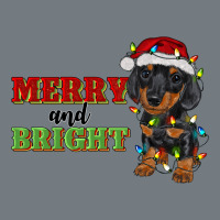 Merry And Bright Dachshund Heavyweight Sweatshirt | Teevron