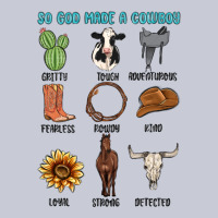 So God Made A Cowboy Heavyweight Hoodie | Teevron