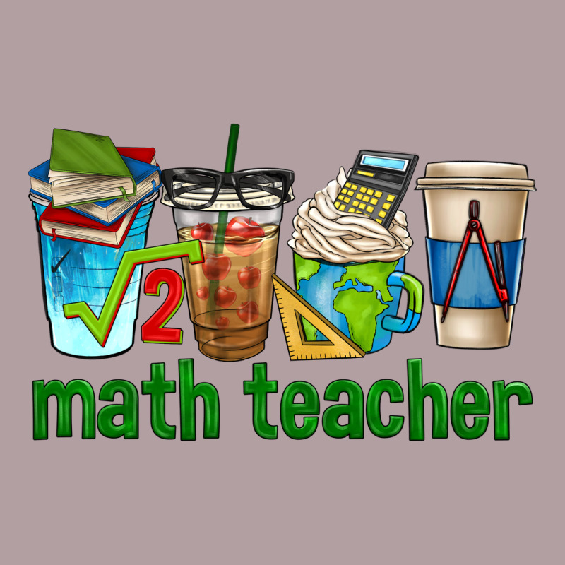 Math Teacher Coffee Cups Vintage Hoodie by texasbilliewilder | Teevron