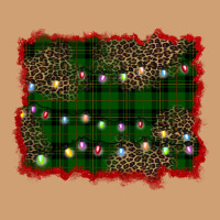 Christmas Green Plaid Background Vintage Tee | Teevron