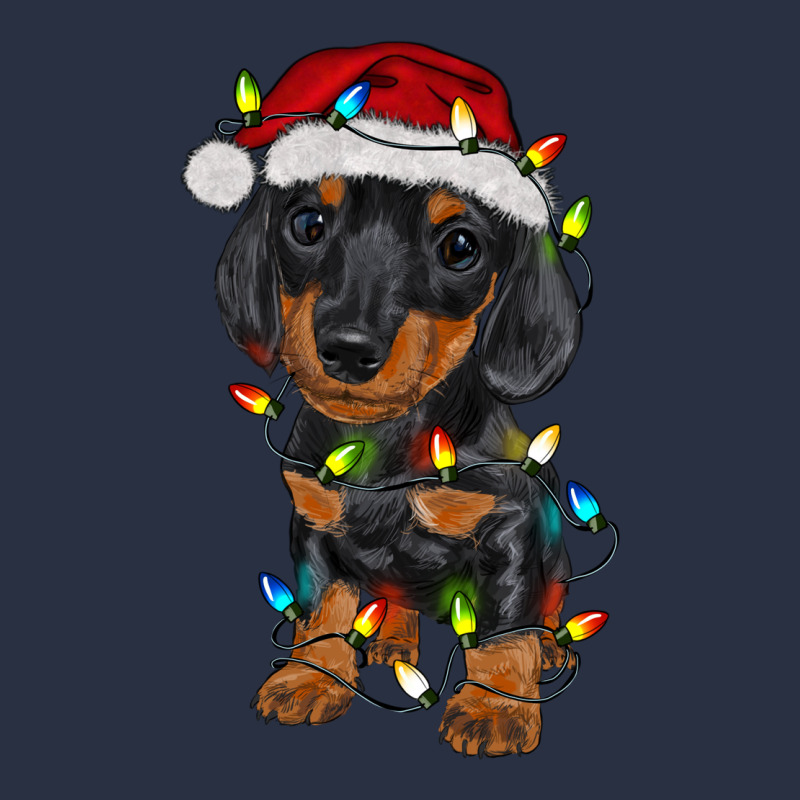 Dachshund Puppy Christmas Lights Heavyweight Sweatshirt by RanaPortraitStore | Teevron
