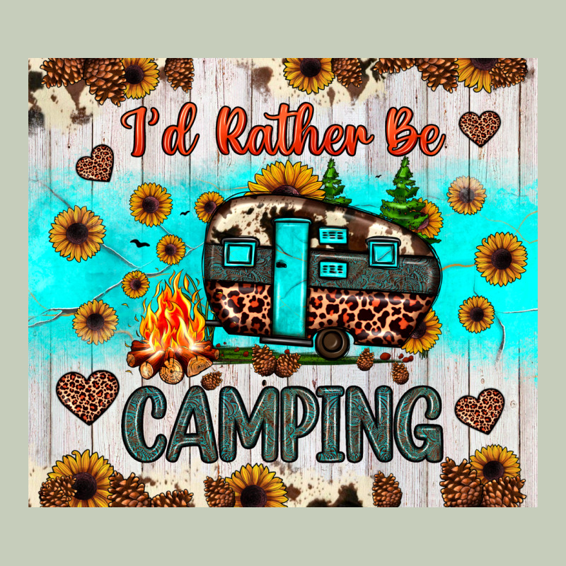 I’d Rather Be Camping Long Sleeve Tee by JahusDesignShop | Teevron