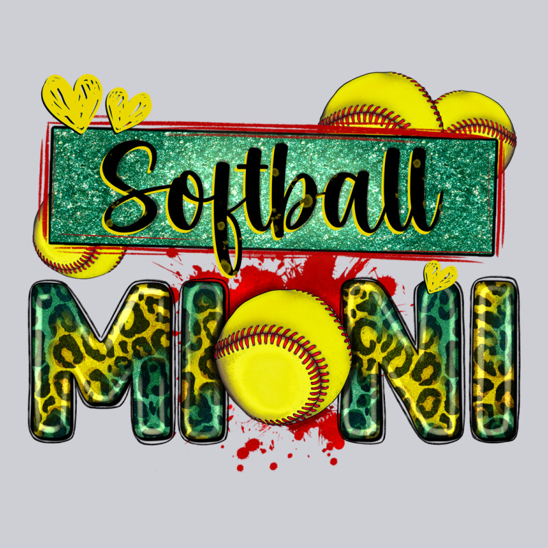 Softball Mini With Leopard Heavyweight Sweatshirt by Zillion Design Studio | Teevron