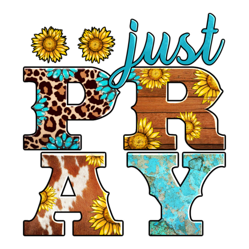 Just Pray Western Sunflowers Zipper Hoodie by AdoDesignShop | Teevron