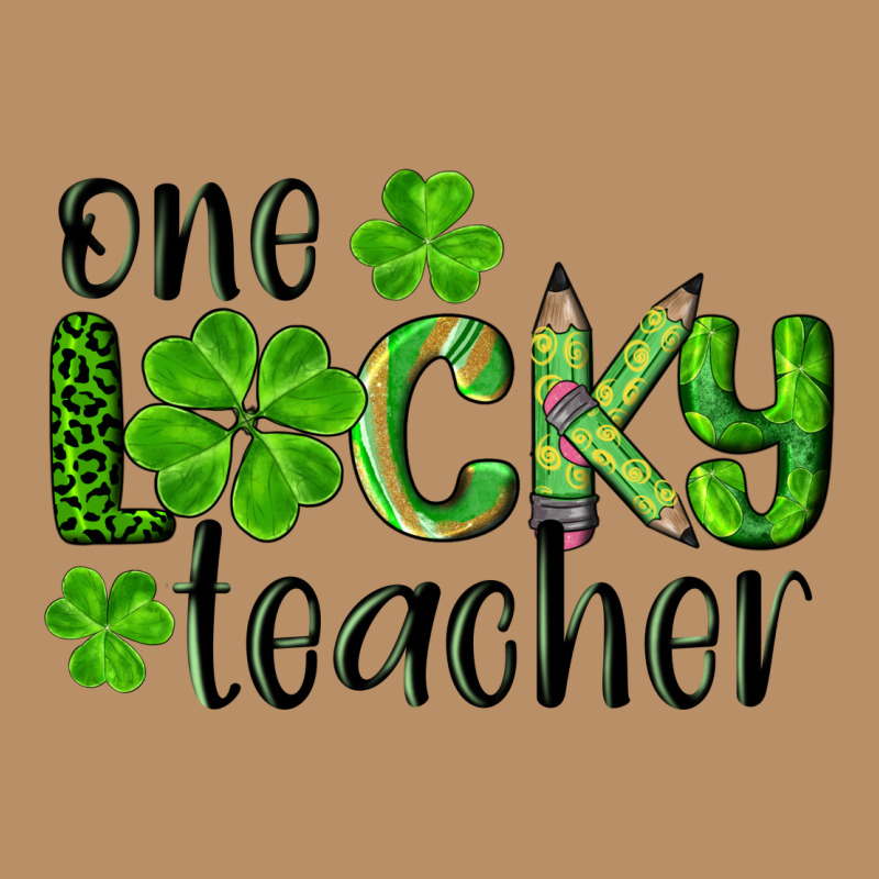 St. Patrick's Day One Lucky Teacher Vintage Hoodie by RanaPortraitStore | Teevron