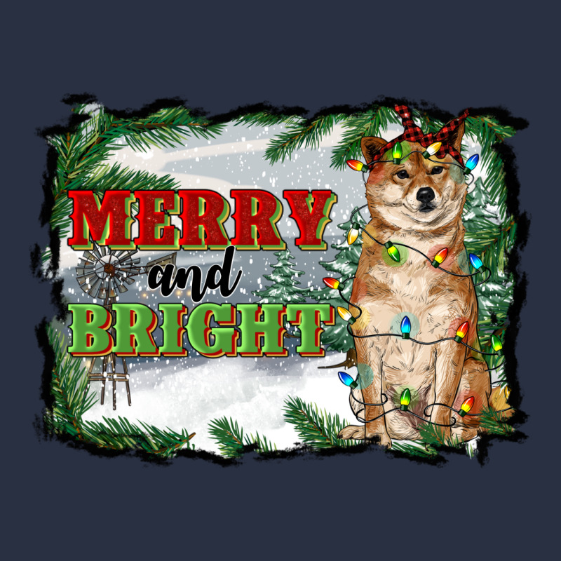 Merry And Bright Shiba Inu Heavyweight Sweatshirt by RanaPortraitStore | Teevron