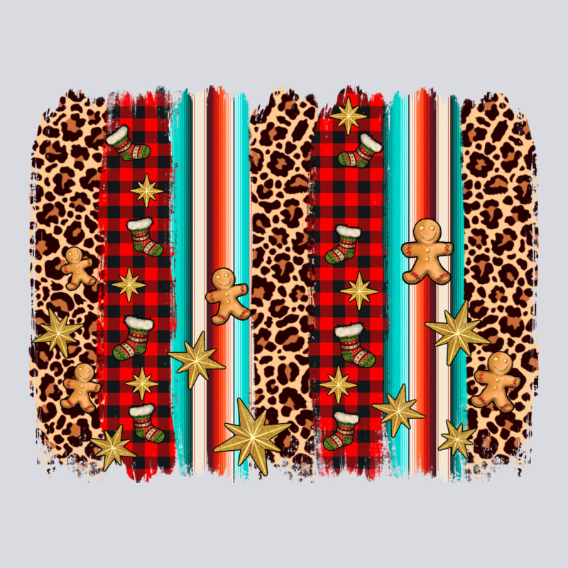 Christmas Socks Cookie Leopard Brushstroke Zipper Hoodie by AdoDesignShop | Teevron