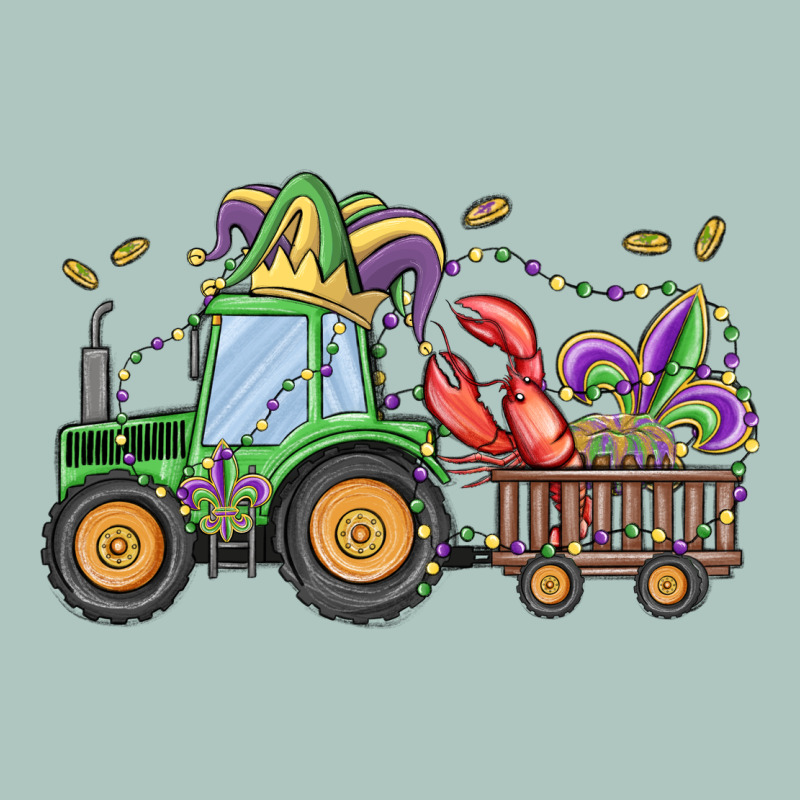 Mardi Gras Tractor Premium Sweatshirt by MaliasSmallBusiness | Teevron