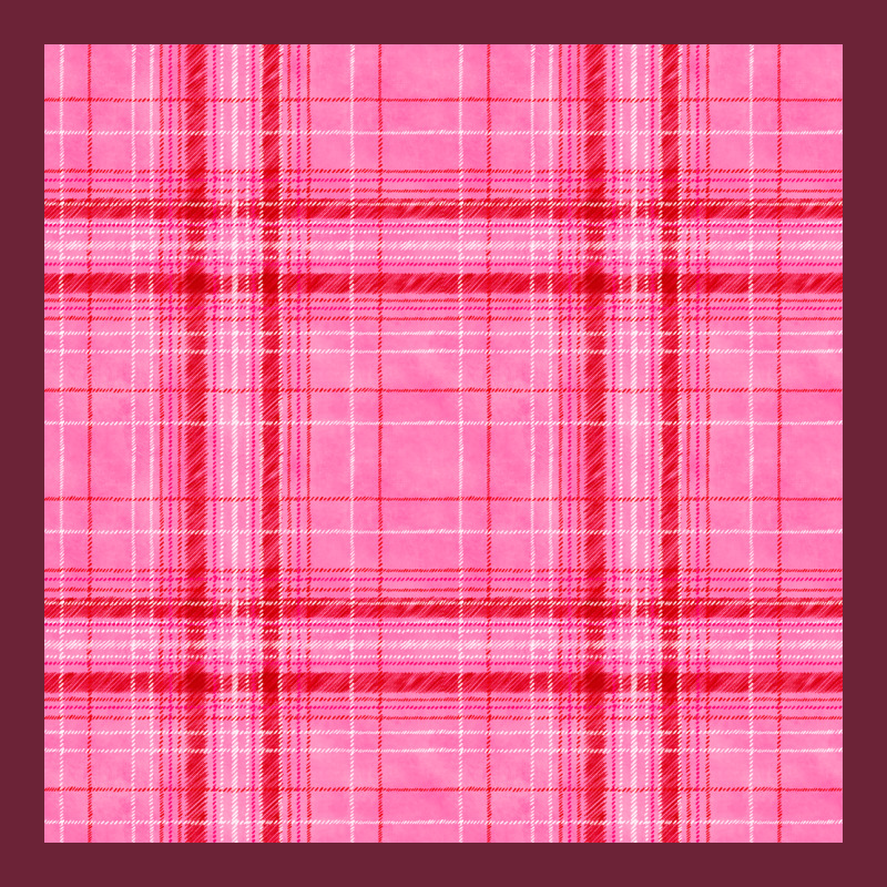 Valentines Day Plaid Seamless Pattern Long Sleeve Tee by BundleAndBundleShop | Teevron