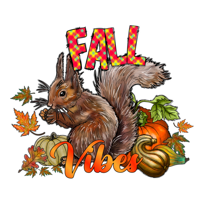 Fall Vibes Squirrel Urban Heavy Tee by CowhideDigitalArt | Teevron