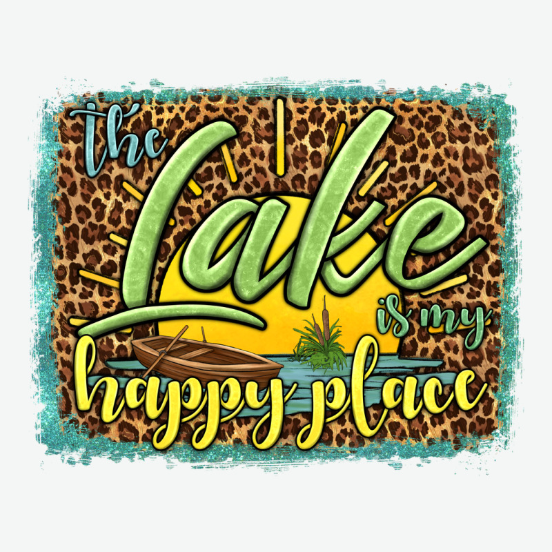 The Lake Is My Happy Place Urban Heavy Tee by HRA Design Shop | Teevron