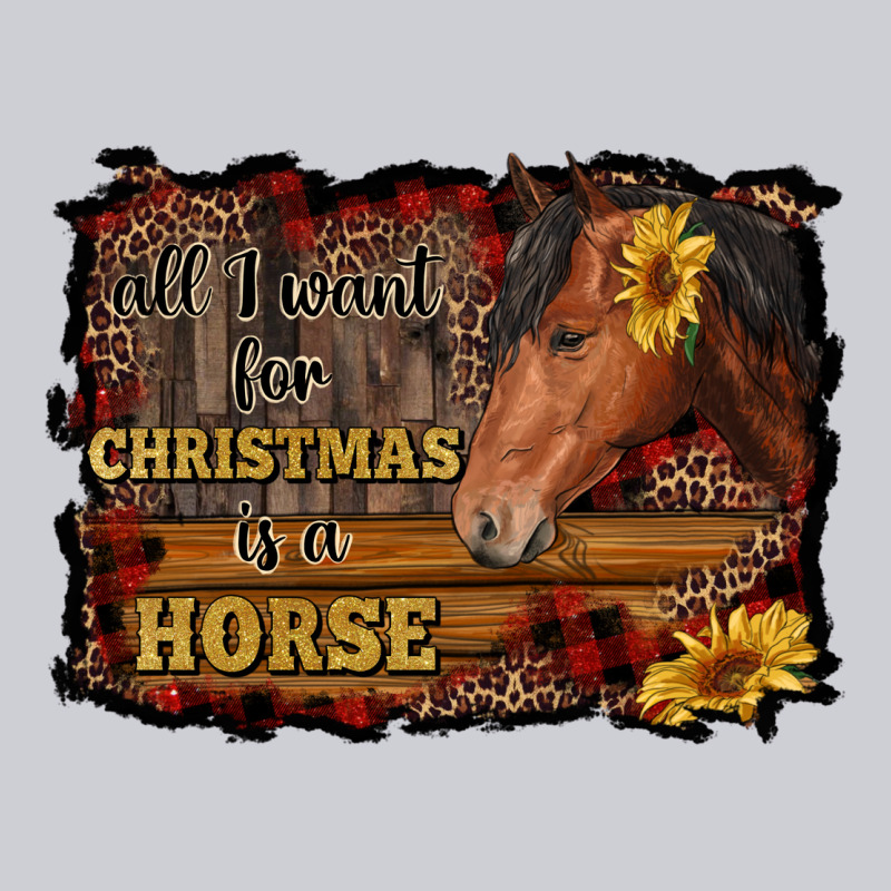 All I Want For Christmas Is A Horse Brown Horse Heavyweight Sweatshirt by RanaPortraitStore | Teevron