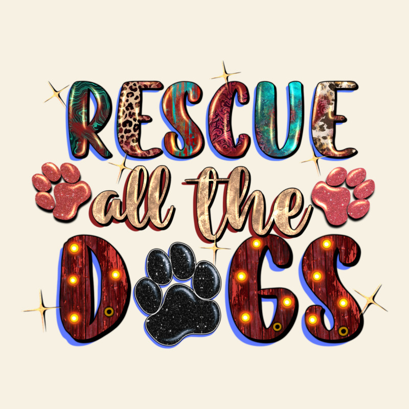 Rescue All The Dogs Vintage Tee by Zillion Design Studio | Teevron