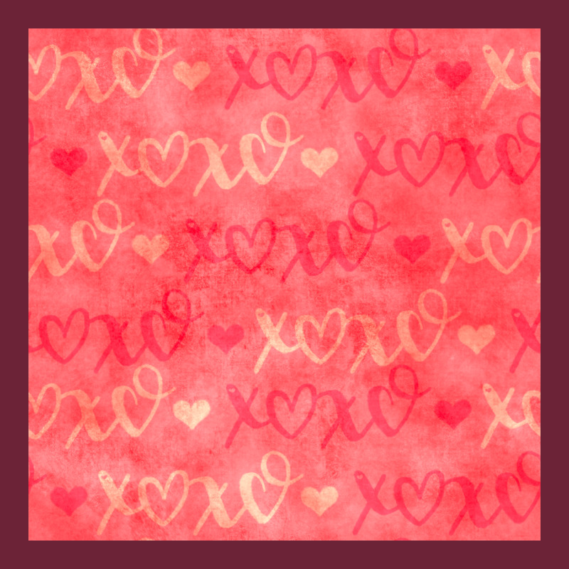 Valentines Day Xoxo Seamless Pattern Long Sleeve Tee by BundleAndBundleShop | Teevron