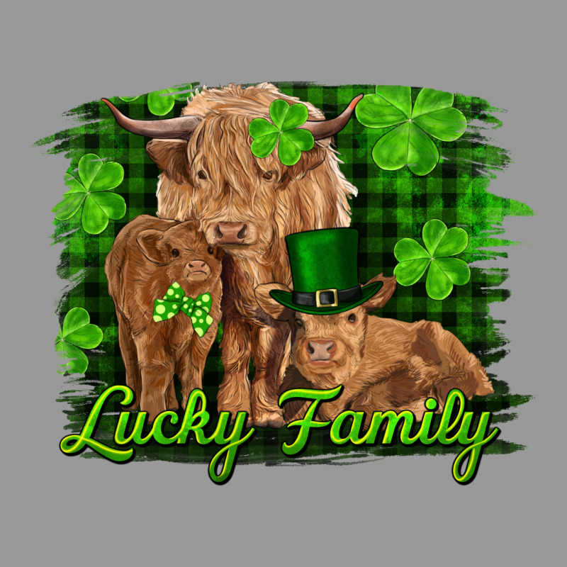 St Patrick's Day Lucky Cow Family Vintage Hoodie by RanaPortraitStore | Teevron