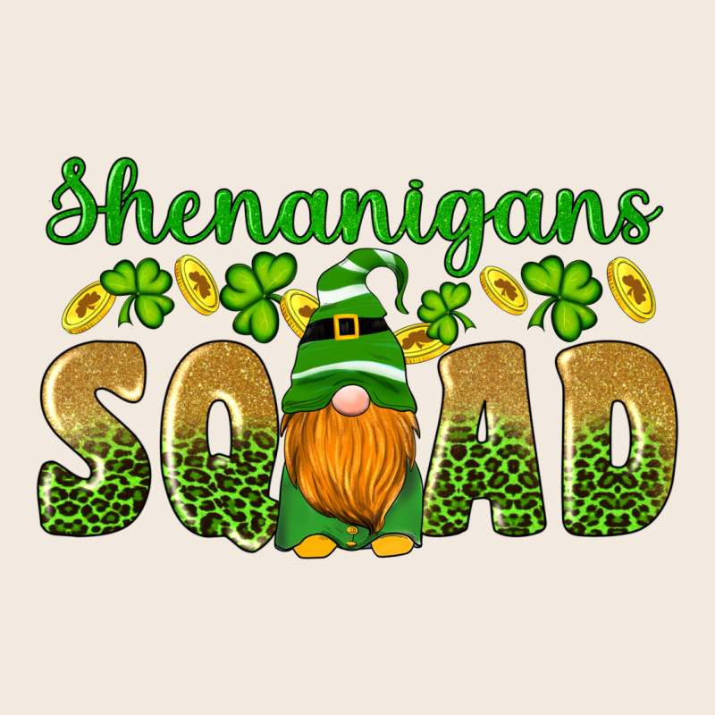 Shenanigans Squad Gnomes Shamrock Gold Leopard Glitter Zipper Hoodie by Artiststas | Teevron