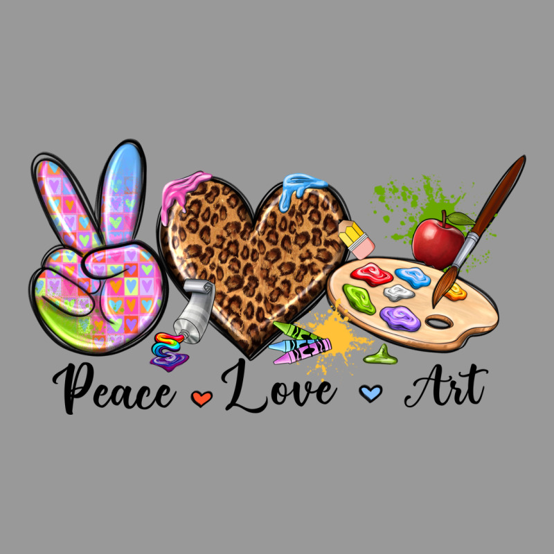 Peace Love Art Vintage Hoodie by texasbilliewilder | Teevron
