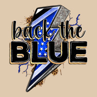 Back The Blue With Lightning Bolt Heavyweight Sweatshirt | Teevron