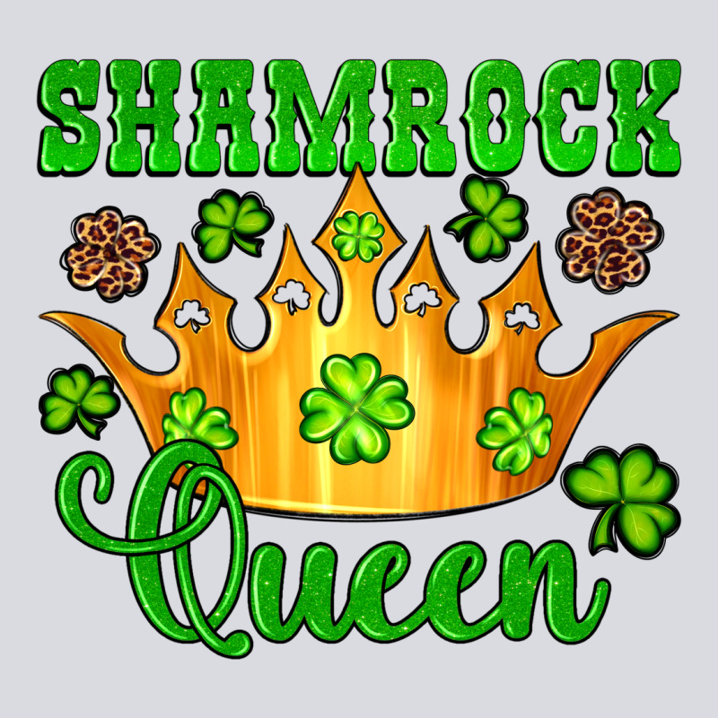 Shamrock Queen Crown Leopard Glitter Zipper Hoodie by Artiststas | Teevron