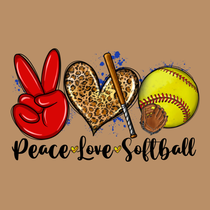 Peace Love Softball Vintage Hoodie by Zillion Design Studio | Teevron