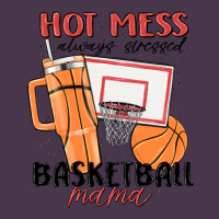 Hot Mess Always Stressed Basketball Mama Heavyweight Hoodie | Teevron