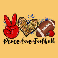 Peace Love Football Vintage Hoodie | Teevron