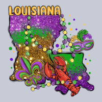 Mardi Gras Louisiana Map Heavyweight Hoodie | Teevron