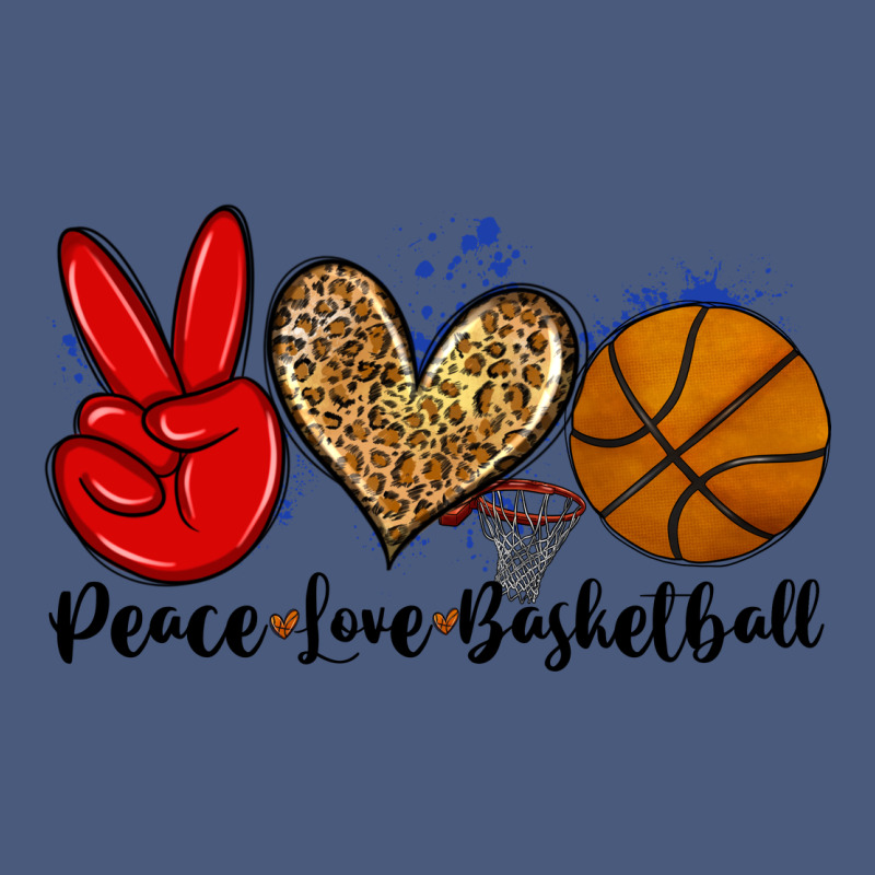 Peace Love Basketball Vintage Hoodie by Zillion Design Studio | Teevron
