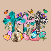 Western Rabbit With Cross And Flowers Urban Heavy Tee | Teevron
