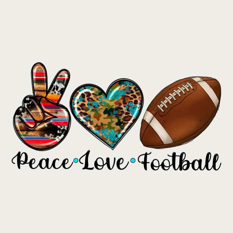 Peace Love Football Zipper Hoodie by Artiststas | Teevron