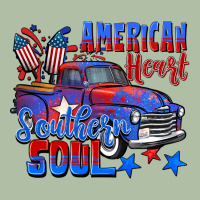 American Heart Southern Soul Truck 4th Of July Urban Heavy Tee | Teevron