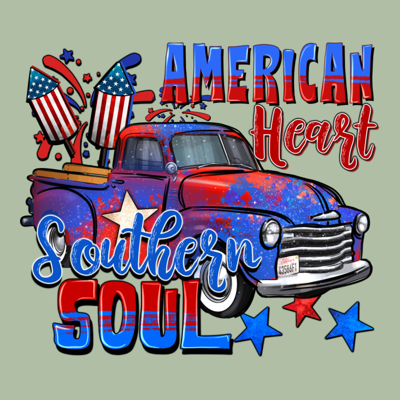 American Heart Southern Soul Truck 4th Of July Urban Heavy Tee by CowGirlArtShop | Teevron