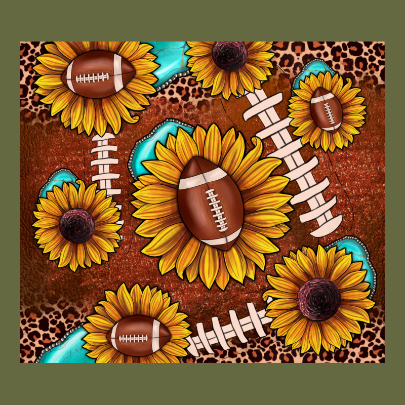 Football Leopard Sunflower Long Sleeve Tee by JahusDesignShop | Teevron