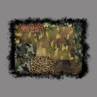 Camouflage Leopard Background Vintage Tee | Teevron