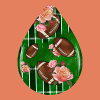American Football And Western Roses Teardrop Classic Tee | Teevron