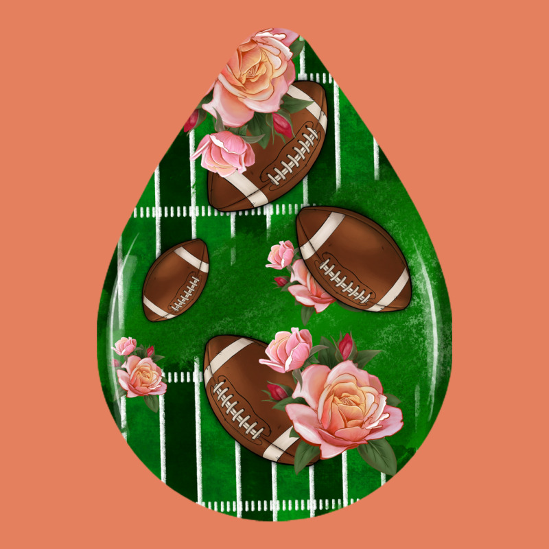 American Football And Western Roses Teardrop Classic Tee by BundleAndBundleShop | Teevron