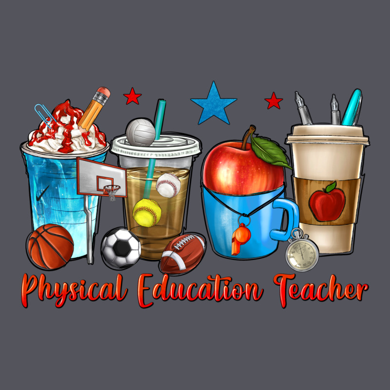 Physical Education Teacher Coffee Cups Vintage Hoodie by texasbilliewilder | Teevron