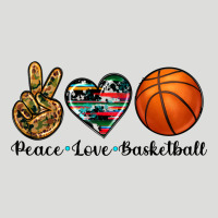 Peace Love Basketball Zipper Hoodie | Teevron