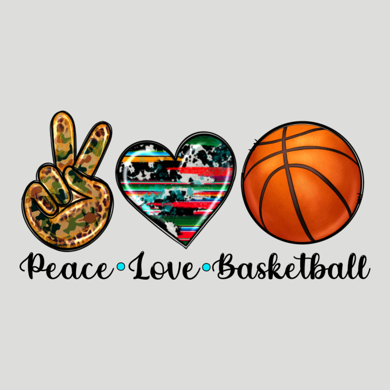 Peace Love Basketball Zipper Hoodie by Artiststas | Teevron