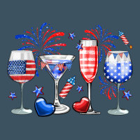 4th Of July Wine Glasses Urban Heavy Tee | Teevron