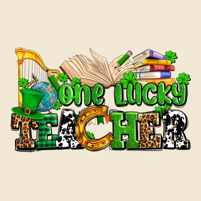 One Lucky Teacher Ladies Tee by AdoDesignShop | Teevron