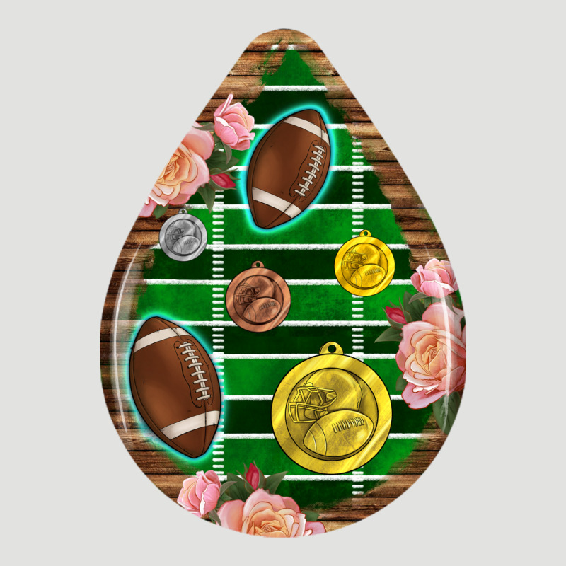 American Football And Western Roses Teardrop Classic Tee by BundleAndBundleShop | Teevron